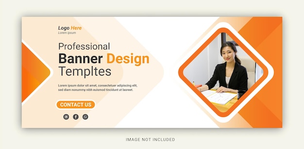 Vector digital business marketing agency facebook cover template