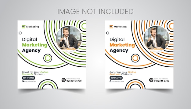 Digital Business Marketing Banner Design Social Media Post Design Template