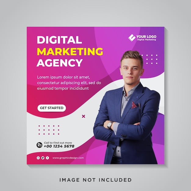 Digital business marketing social media banner