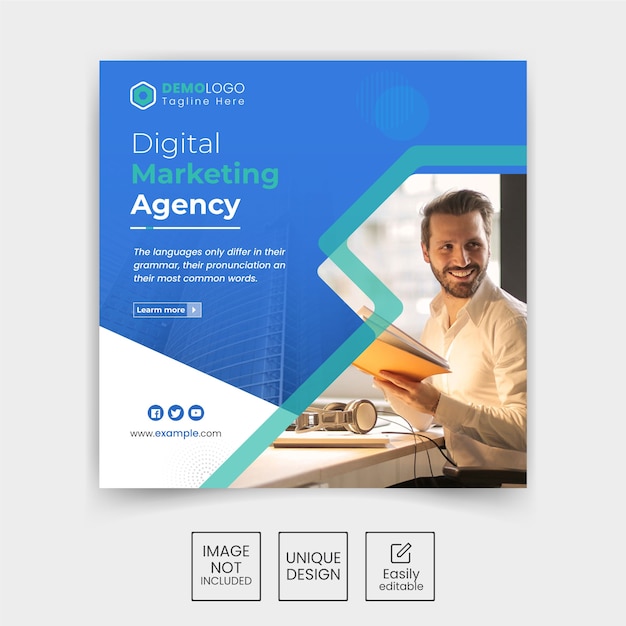 Vector digital-business-marketing-social-media-post-banner-template