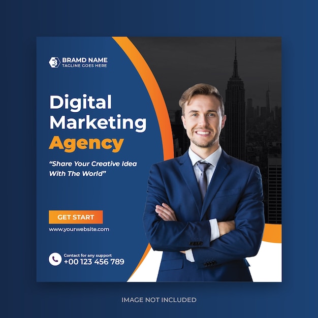 Digital business marketing social media post banner