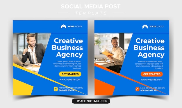 Digital business marketing social media post template