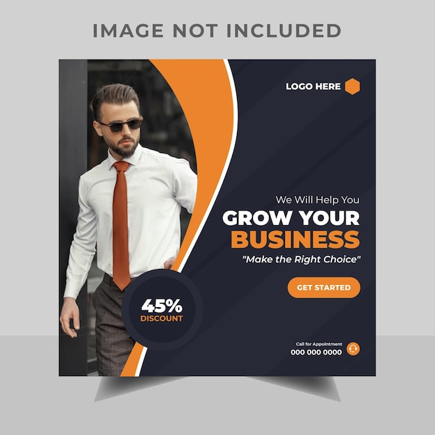 Digital business marketing Social media post Template