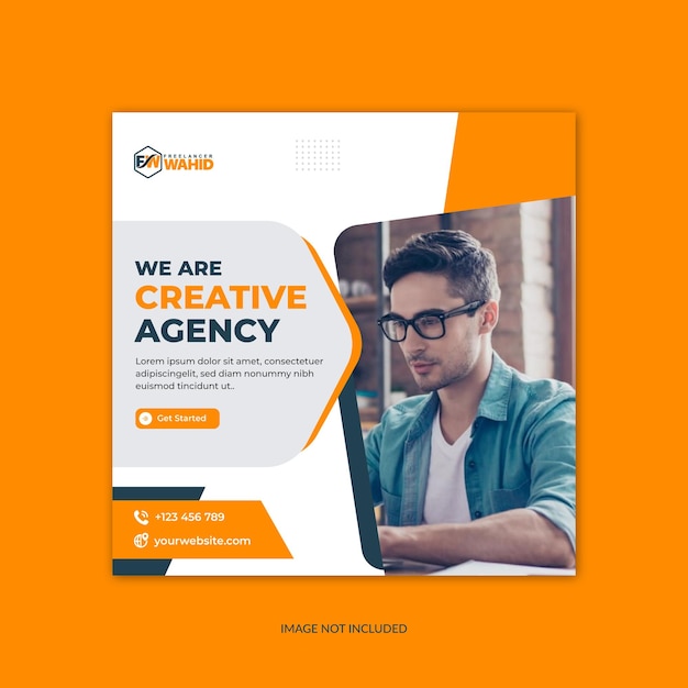 Digital business marketing social media post template