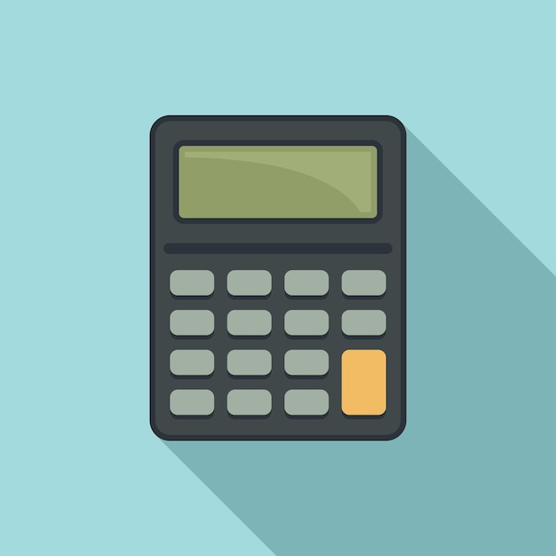 Digital calculator icon Flat illustration of Digital calculator vector icon for web design