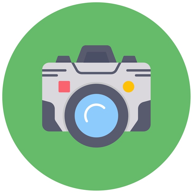 Digital Camera Flat Illustration