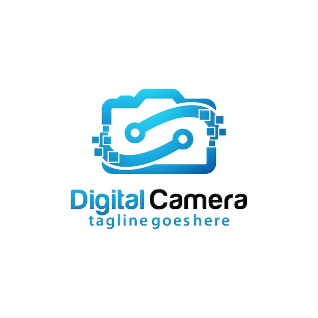 Digital camera logo design template