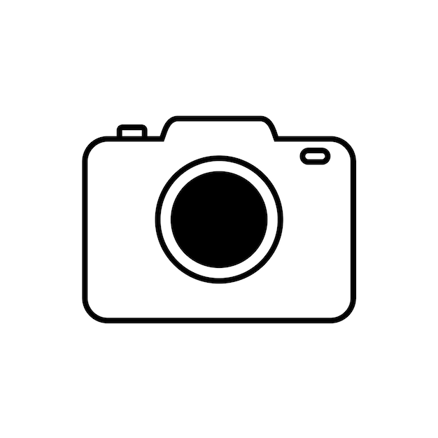 Digital camera photography logo vector