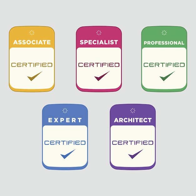 Digital Certification emblem with modern concept design Certified logo badge template Vector illus