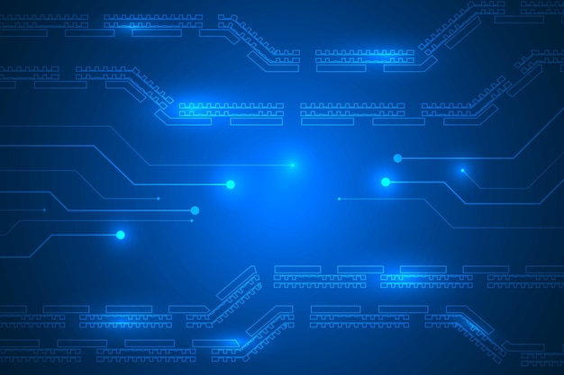 digital circuit lines technology abstract.