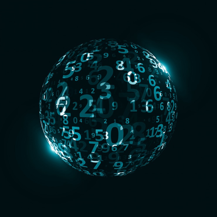 Vector digital code background