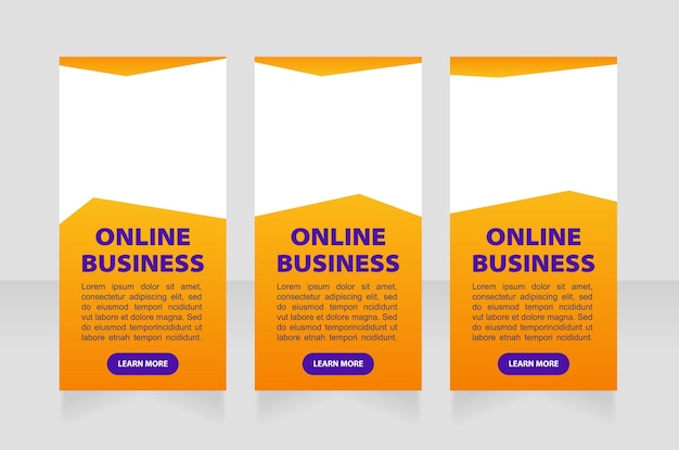 Digital commerce online lesson web banner design template