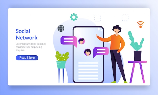 Digital communications landing page