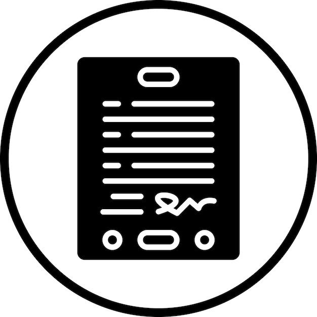 Стиль иконки цифрового контракта