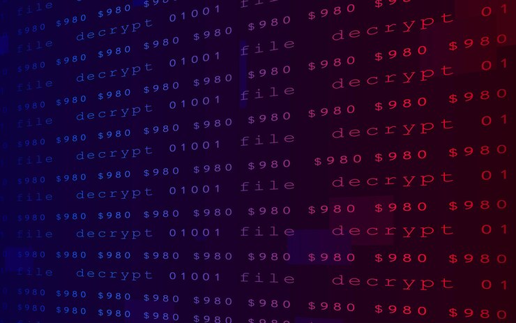 Vector digital crime theme background with a combination of blue and red