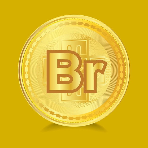 Vector digital currency symbol of belarus