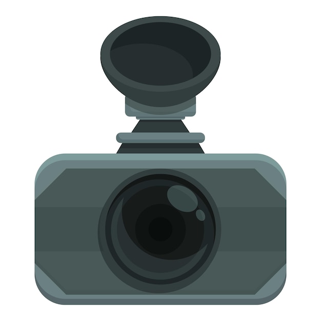 digital dashcam icon cartoon vector video recorder car drive