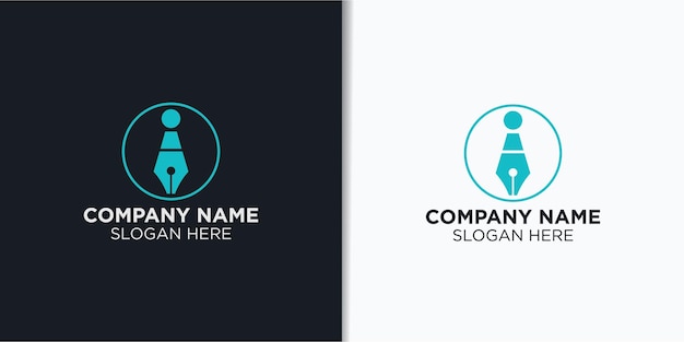 Vector digital data logo design concept technology logo inspiration