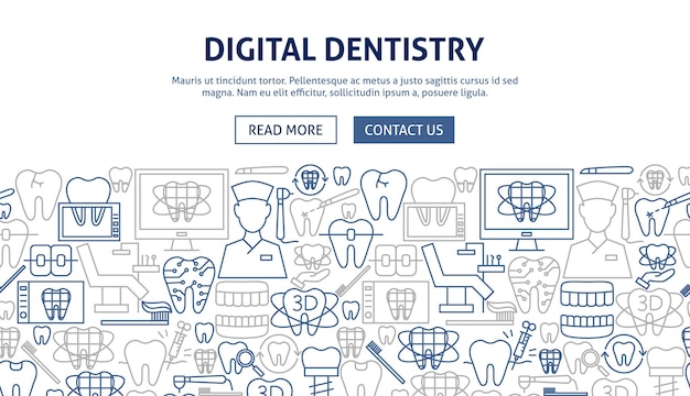 Digital dentistry banner design