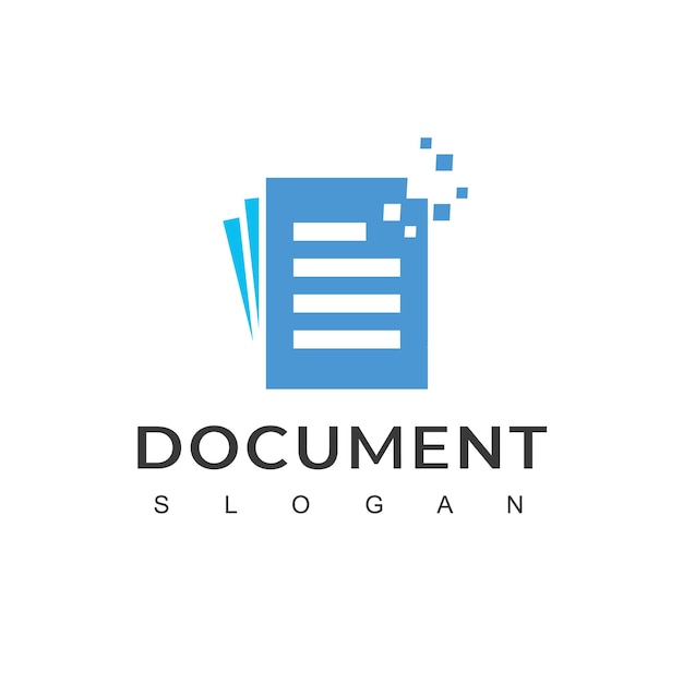 Modello di progettazione del logo del documento digitale