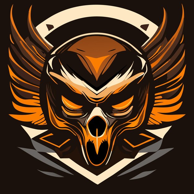 Digital Eagle Skull Illustrations