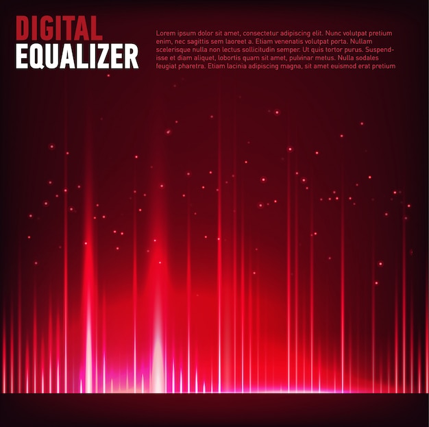 Digital equalizer. illustration.