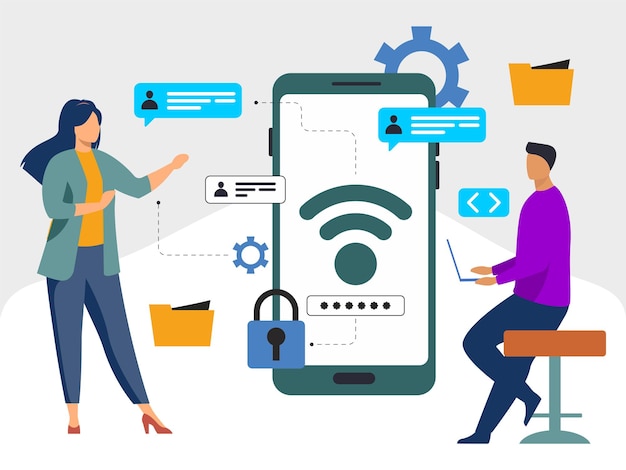 Digital Experience Concept IllustrationStylish and Beautiful