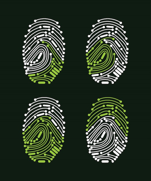 Vector digital fingerprint access granted