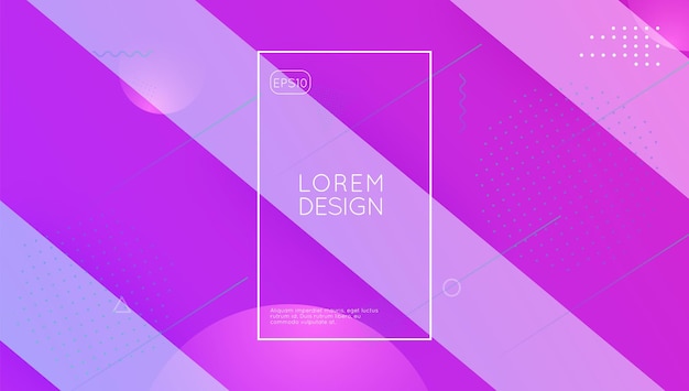 Digital flyer. technology geometry. rainbow texture. art landing page. trendy page. flow minimal banner. modern layout. blue mobile cover. magenta digital flyer