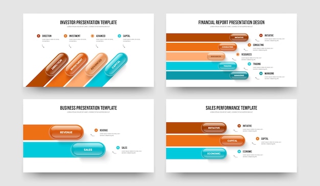 Digital Forecast 4 5 2 3 Option Infographic Slideshow Template Bundle