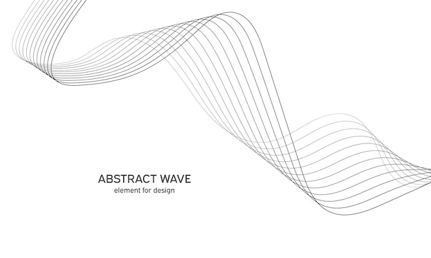 Digital frequency track equalizer. Abstract wave element for design.