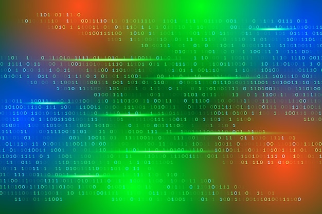 digital futuristic binary code number background