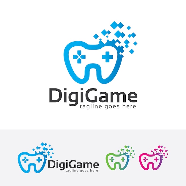 Digital game logo template