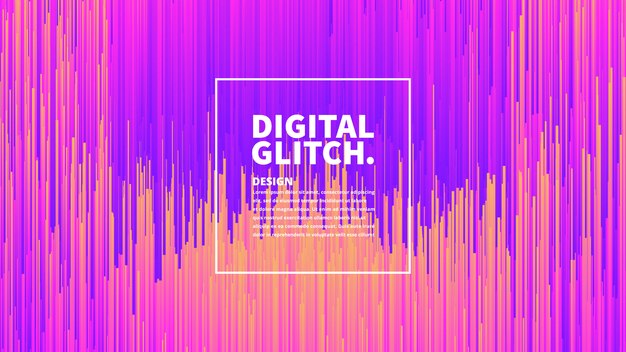 Цифровой эффект glitch абстрактный фон