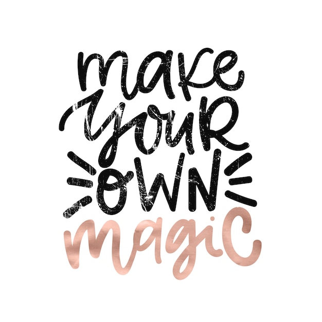 Premium Vector | Digital hand written lettering positive inspirational ...