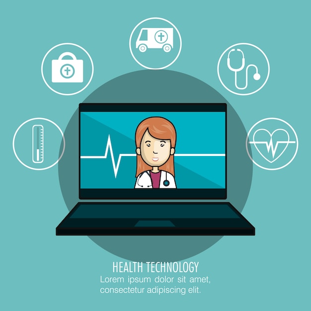 digital healthcare technology icon