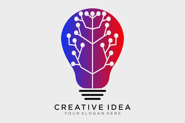 Digital Idea Logo Template Design Vector