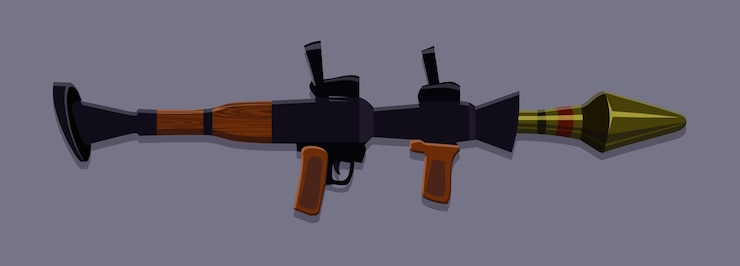 Вектор цифровая иллюстрация гранатомета rpg7, военного ракетного оружия, используемого для боя