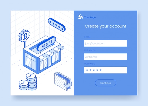 Digital isometric design concept set of financial cryptocurrency app 3d icon