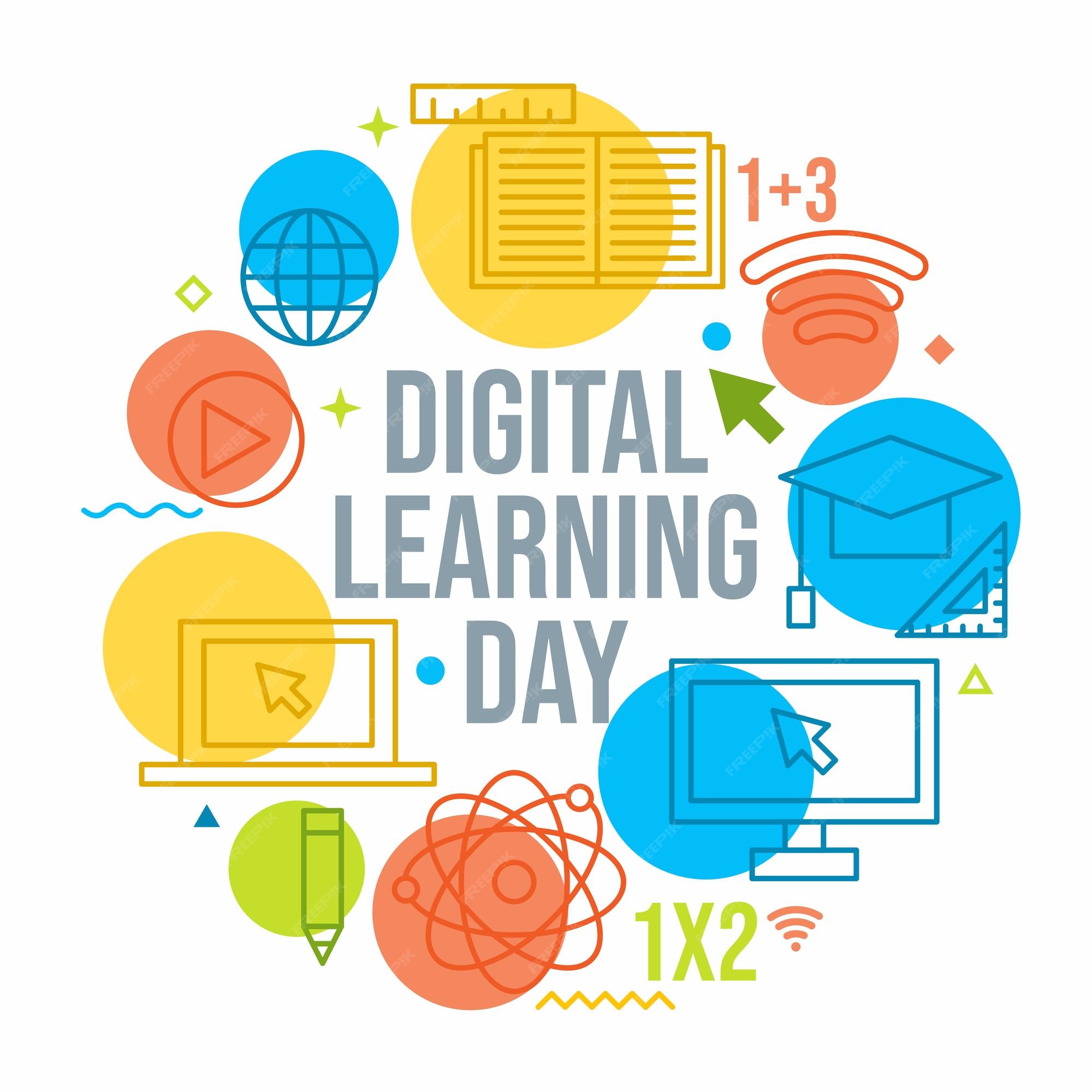 Premium Vector Digital learning day