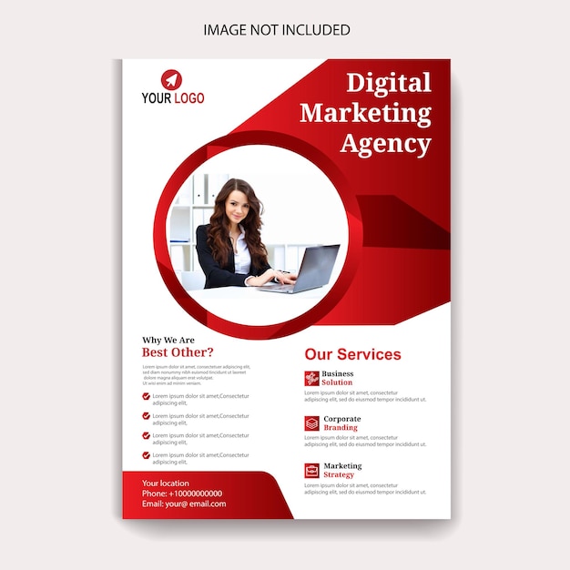 Digital maeketing flyer design template