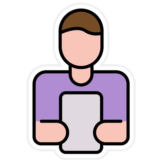 Vector digital man icon vector image can be used for business people