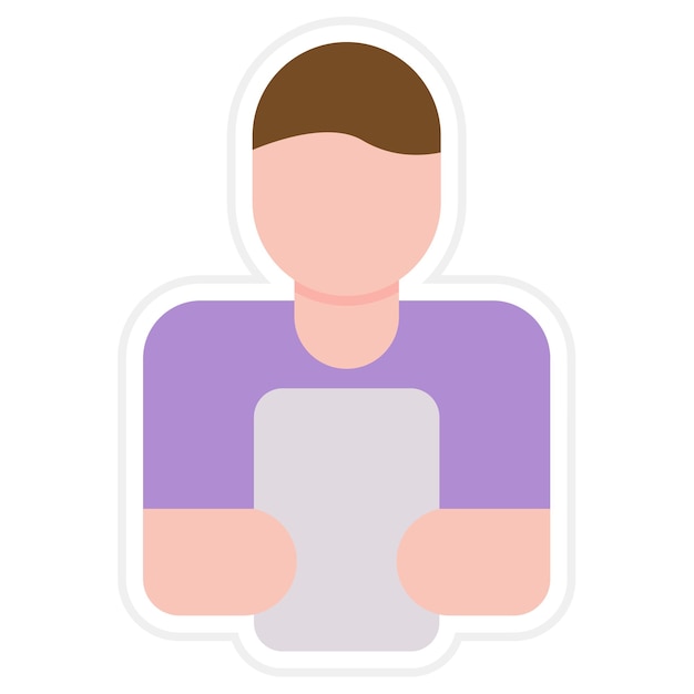 Digital man icon vector image can be used for business people