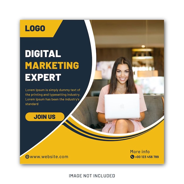 벡터 디지털 마케팅 대행사 및 기업 소셜 미디어 게시물