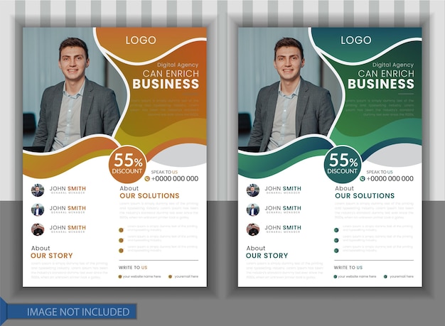 digital marketing agency business flyer template