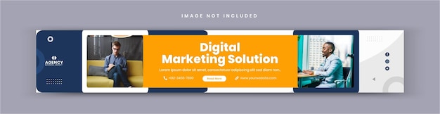 Digital marketing agency and corporate business LinkedIn cover social media post banner