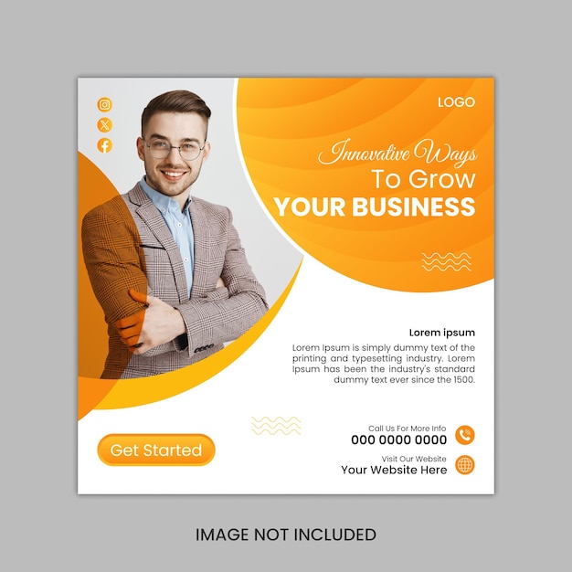 Vector digital marketing agency and corporate business social media banner design template