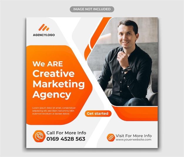 Digital marketing agency and corporate business social media and instagram post design