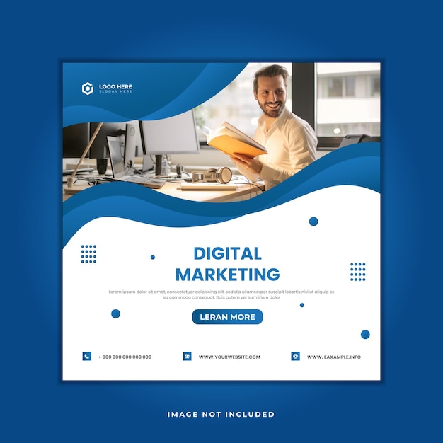 Digital marketing agency and corporate business social media post template