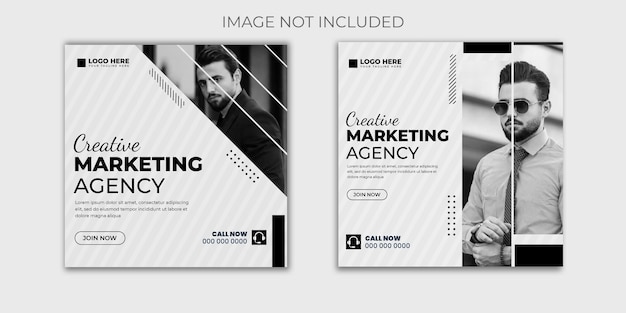 Digital marketing agency and corporate business social media post template